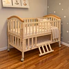 Cuna Colecho Corral Madera Natural con Mudador Kidscool -Preventa 04 de Noviembre 