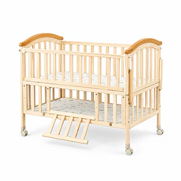 Cuna Colecho Corral Madera Natural con Mudador Kidscool -Preventa 04 de Noviembre 