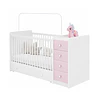 Cuna Con Comoda Top Baby Rosada -BOMBITA