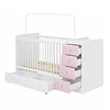 Cuna Con Comoda Top Baby Rosada -BOMBITA