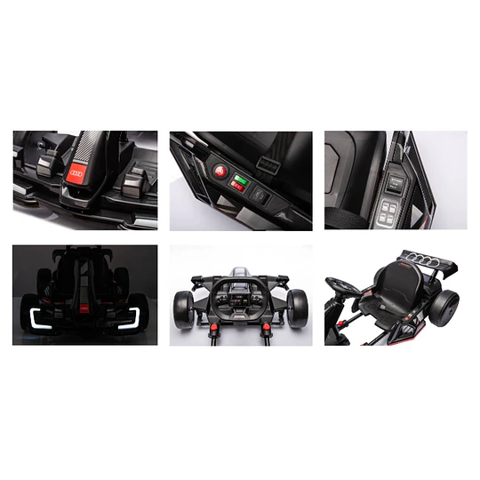 Go Kart A Bateria Drift Audi Negro 24v -Preventa 25 de 0ctubre -BOMBITA