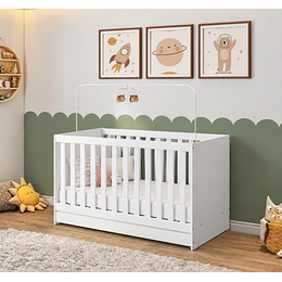 Cuna Colecho Multifuncional 4 en 1 Kidscool Blanca Evolutiva a Cama y Sofá- Preventa 14 de Noviembre