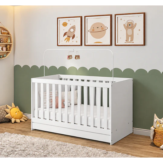 Cuna Colecho Multifuncional 4 en 1 Kidscool Blanca Evolutiva a Cama y Sofá- Preventa 14 de Noviembre
