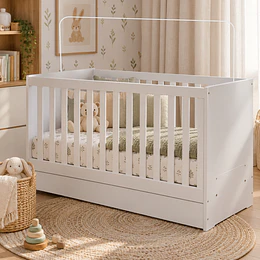 Cuna Colecho Multifuncional 4 en 1 Kidscool Blanca Evolutiva a Cama y Sofá- Preventa 14 de Noviembre