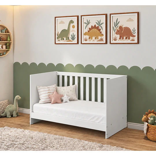 Cuna Colecho Multifuncional 4 en 1 Kidscool Blanca Evolutiva a Cama y Sofá- Preventa 14 de Noviembre