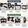 Retiro Express- Cuna Corral Plegable y Portátil de Viaje Kidscool 102x74x71 cm Negro