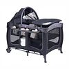 Retiro Express- Cuna Corral Plegable de Viaje Kidscool  con Mudador Organizador y Móvil 104 x 76 x 76 cm Gris