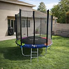 Retiro Express-Cama Elástica Infantil 8 Pies (2,44 m) Kidscool Rainbow con Malla de Seguridad y Escalera 