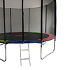 Retiro Express-Cama Elástica Rainbow 12 Pies (3,66 m) Kidscool con Malla de Seguridad, Escalera y Sistema T-Bar