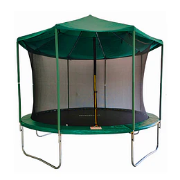 Retiro Express-Cama Elástica Verde Kidscool con Techo 12 Pies (3.66 mts / 150 kg)