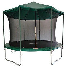 Retiro Express-Cama Elástica Verde Kidscool con Techo 12 Pies (3.66 mts / 150 kg)