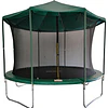Retiro Express-Cama Elástica Verde Kidscool con Techo 12 Pies (3.66 mts / 150 kg)