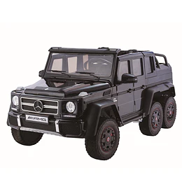 Retiro Express-Mercedes G63 6X6 6 Motores con Licencia 12V Negro