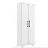 Estante Con Puertas Multiuso Blanco Mate Cinza