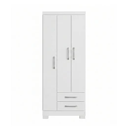 Clóset Ropero Francia Blanco 3 Puertas 2 Cajones MDP 187.4x83.2x47.3 cm