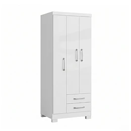 Clóset Ropero Francia Blanco 3 Puertas 2 Cajones MDP 187.4x83.2x47.3 cm