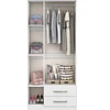 Clóset Ropero Francia Blanco 3 Puertas 2 Cajones MDP 187.4x83.2x47.3 cm