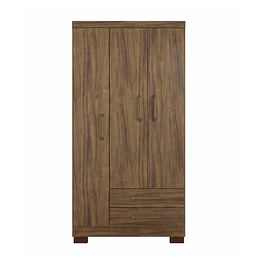 Clóset Ropero Francia Canela 3 Puertas 2 Cajones MDP 187.4x83.2x47.3 cm