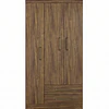 Clóset Ropero Francia Canela 3 Puertas 2 Cajones MDP 187.4x83.2x47.3 cm