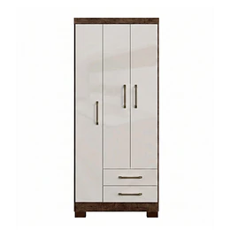 Clóset Ropero Canela Arena 3 Puertas 2 Cajones MDP 187.4x83.2x47.3 cm