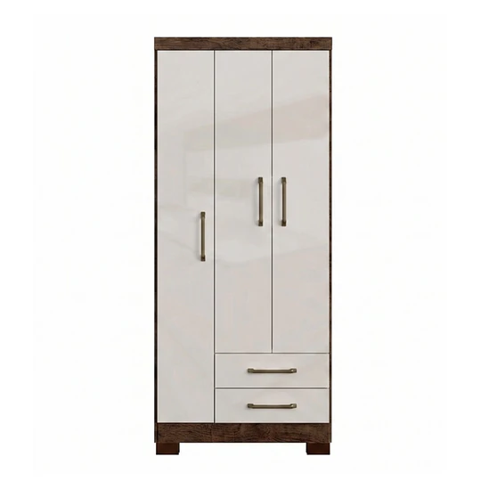 Clóset Ropero Canela Arena 3 Puertas 2 Cajones MDP 187.4x83.2x47.3 cm