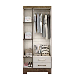 Clóset Ropero Canela Arena 3 Puertas 2 Cajones MDP 187.4x83.2x47.3 cm
