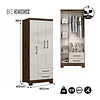 Clóset Ropero Canela Arena 3 Puertas 2 Cajones MDP 187.4x83.2x47.3 cm