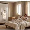 Clóset Ropero Canela Arena 3 Puertas 2 Cajones MDP 187.4x83.2x47.3 cm