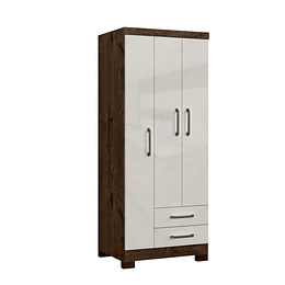 Clóset Ropero Canela Arena 3 Puertas 2 Cajones MDP 187.4x83.2x47.3 cm