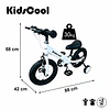 Retiro Express-Bicicleta Infantil 2 en 1 Aro 12 Blanco Balance Pedales Rueditas 