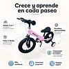 Retiro Express-Bicicleta Infantil 2 en 1 Aro 12 Rosado Balance Pedales Rueditas