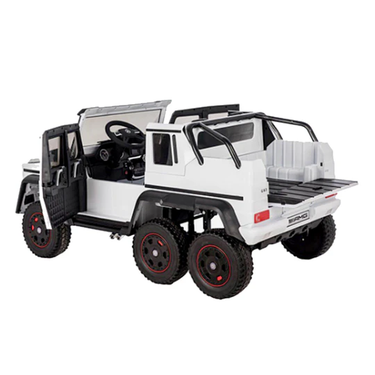 Retiro Express-Auto Bateria G63 Licencia  Mercedes 6x6 Blanco 12v
