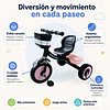 Retiro Express-Triciclo Infantil a Pedales Rosa con Canastillo