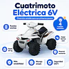 Retiro Express-Cuatrimoto Eléctrica Infantil 4 Ruedas 6V Blanca