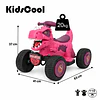 Retiro Express-Cuatrimoto Eléctrica Infantil 12V Dino Rex Rosada 