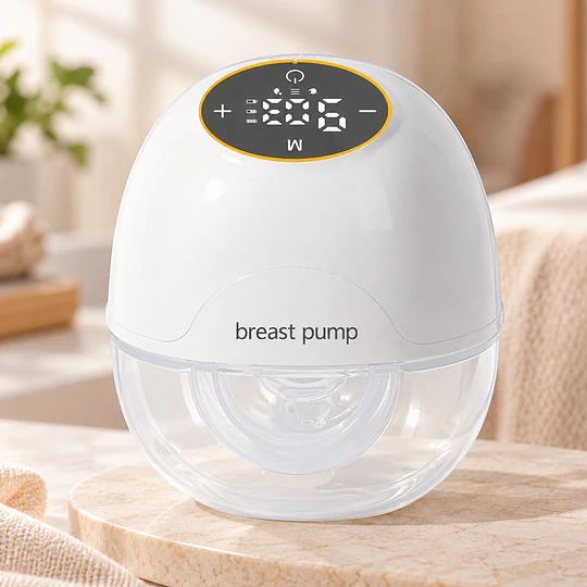 Extractor de Leche Materna Eléctrico Manos Libres Wearable Kidscool Blanco Silencioso Libre de BPA 