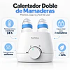  Calentador de Mamaderas y Leche Materna Mantiene Temperatura Constante Doble Kidscool Blanco - Calentador Térmico Libre de BPA 