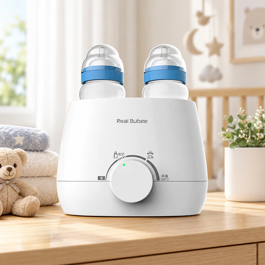  Calentador de Mamaderas y Leche Materna Mantiene Temperatura Constante Doble Kidscool Blanco - Calentador Térmico Libre de BPA 