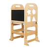 Torre De Aprendizaje Madera Infantil 3 En 1 Mesa Pizarra Kidscool 