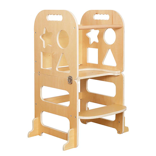 Torre De Aprendizaje Madera Infantil 3 En 1 Mesa Pizarra Kidscool 