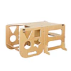 Torre De Aprendizaje Madera Infantil 3 En 1 Mesa Pizarra Kidscool 