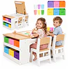 Juego De Mesa De Actividades Infantil Madera Con 2 Sillas Kidscool