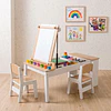 Juego De Mesa De Actividades Infantil Madera Con 2 Sillas Kidscool
