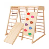 Juego De Escalada Madera Infantil Pikler Con Tobogán Kidscool 