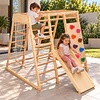 Juego De Escalada Madera Infantil Pikler Con Tobogán Kidscool 