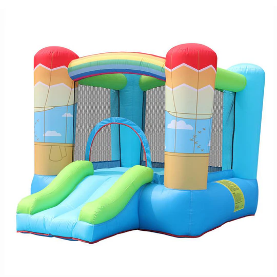 Castillo Inflable Infantil con Tobogán y Soplador Kidscool