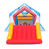Castillo Inflable Infantil Grande Tiburón Kidscool con 3 Zonas de Juego, Tobogán y Soplador 450W
