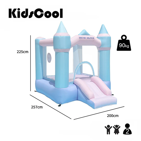 Castillo Inflable Mágico Ensueño Kidscool Con Tobogán 3 en 1