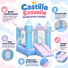 Castillo Inflable Mágico Ensueño Kidscool Con Tobogán 3 en 1