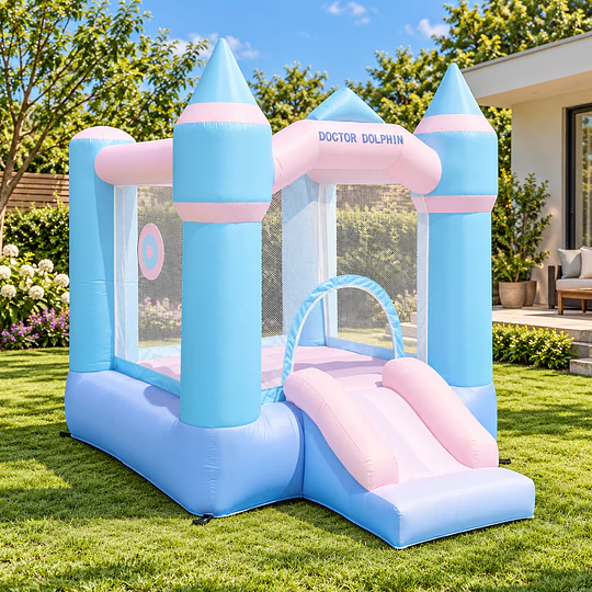 Castillo Inflable Mágico Ensueño Kidscool Con Tobogán 3 en 1